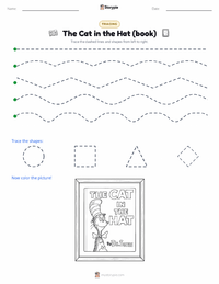 The Cat in the Hat (book) printable worksheet preview