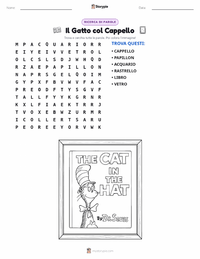 Anteprima della scheda stampabile di Il gatto col cappello (libro)