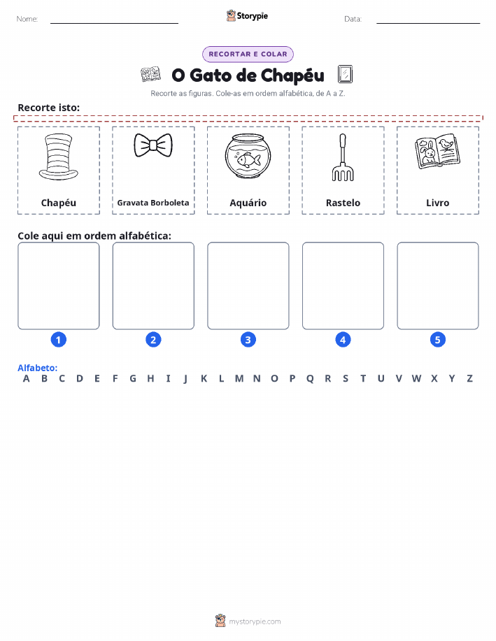 Recortar & Colar Alfabeto
