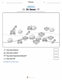 Theodor Seuss Geisel yazdırılabilir çalışma sayfası önizlemesi