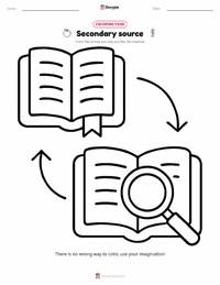 Secondary source printable worksheet preview