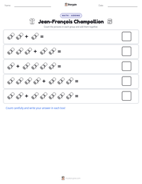 Jean-François Champollion printable worksheet preview