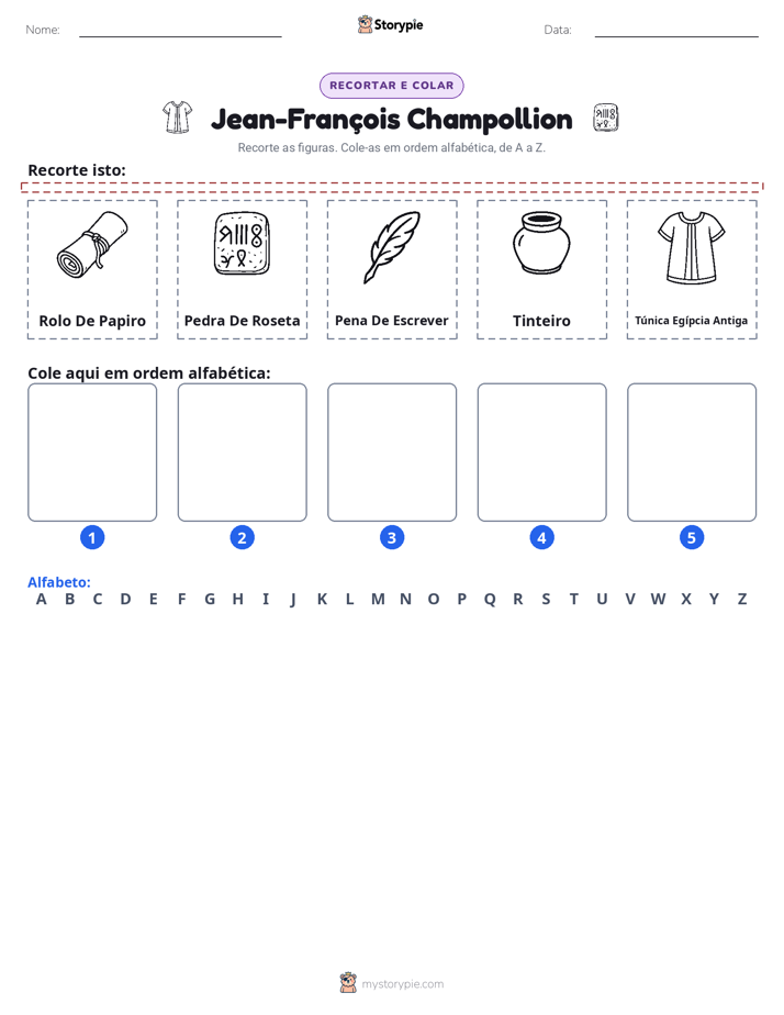 Recortar & Colar Alfabeto