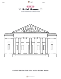 British Museum afdrukbare werkblad voorbeeld