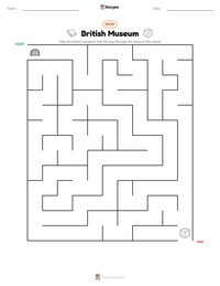 British Museum printable worksheet preview
