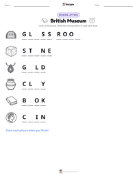 British Museum printable worksheet preview