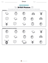 British Museum afdrukbare werkblad voorbeeld