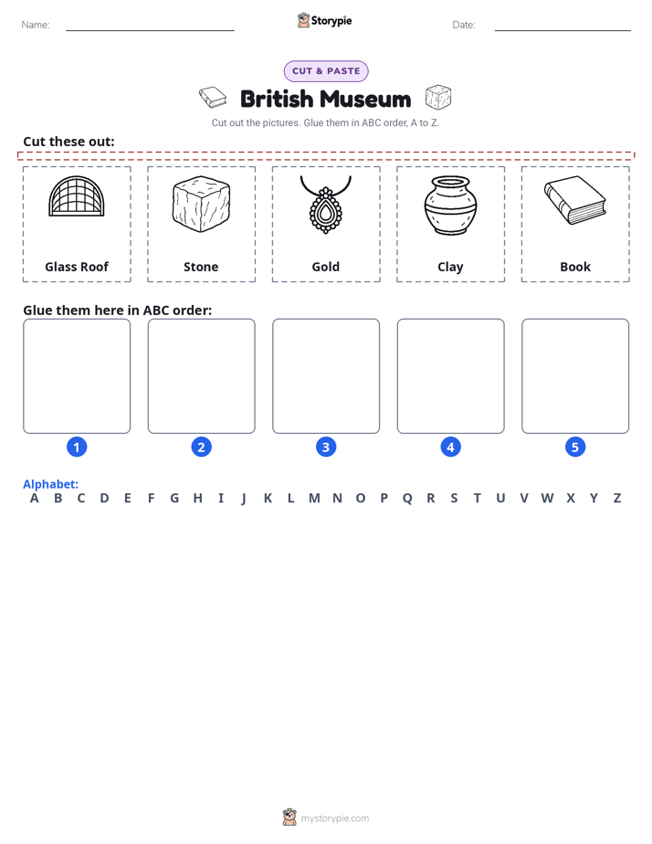 Cut & Paste Alphabet