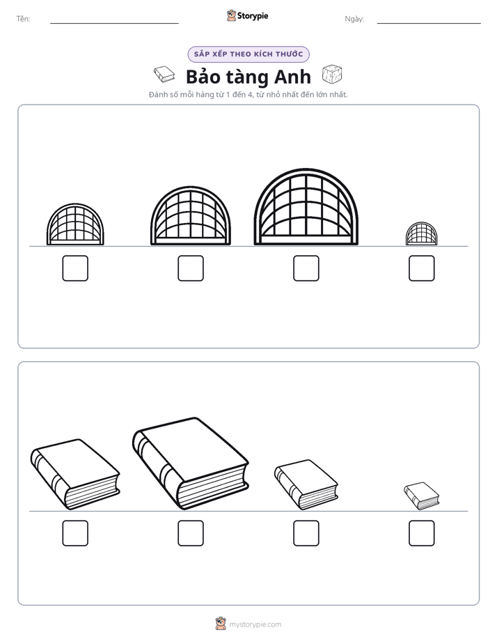Thứ Tự Kích Thước