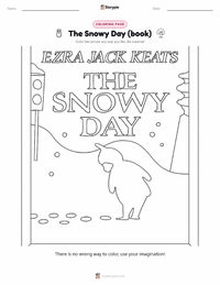 The Snowy Day (book) printable worksheet preview