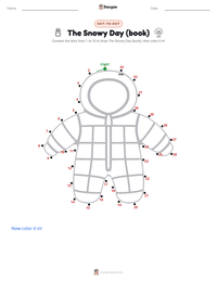 The Snowy Day (book) printable worksheet preview