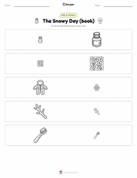 The Snowy Day (book) printable worksheet preview