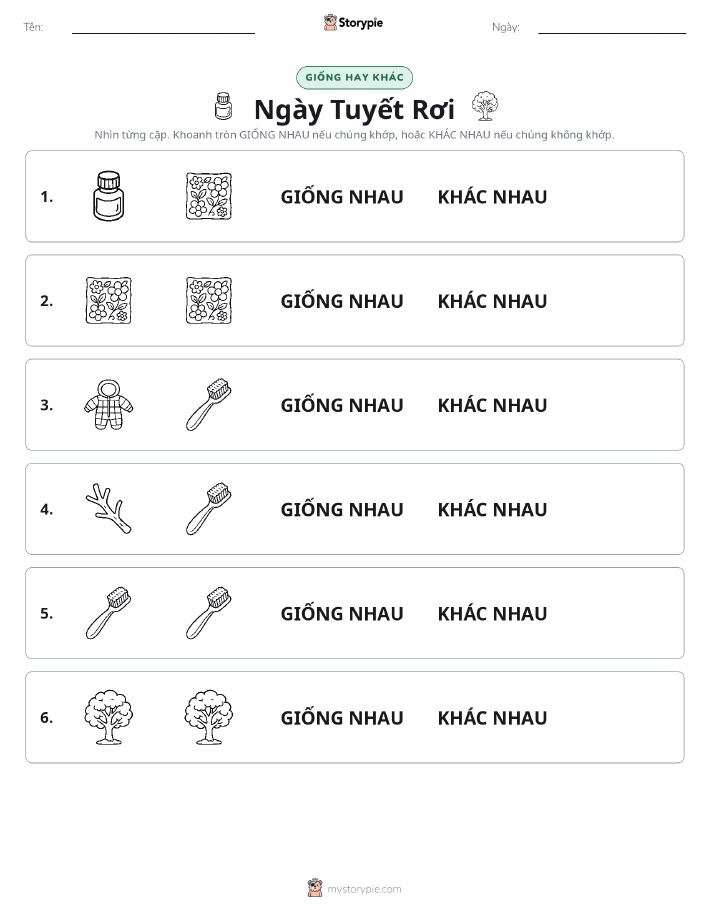 Giống Hay Khác