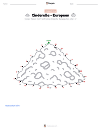 Cinderella - European printable worksheet preview