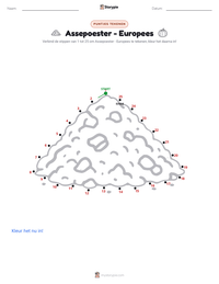 Assepoester - Europees afdrukbare werkblad voorbeeld