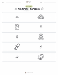 Cinderella - European printable worksheet preview