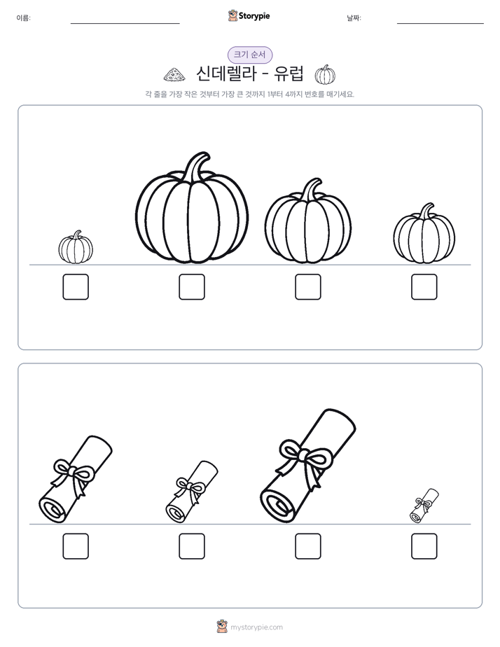 크기 순서