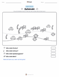 Zeitleiste druckbare Arbeitsblatt Vorschau