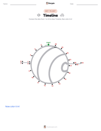 Timeline printable worksheet preview