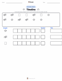 Timeline printable worksheet preview