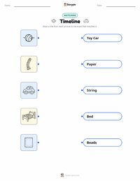 Timeline printable worksheet for kids