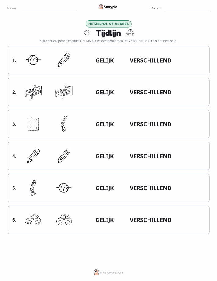 Zelfde of Verschillend