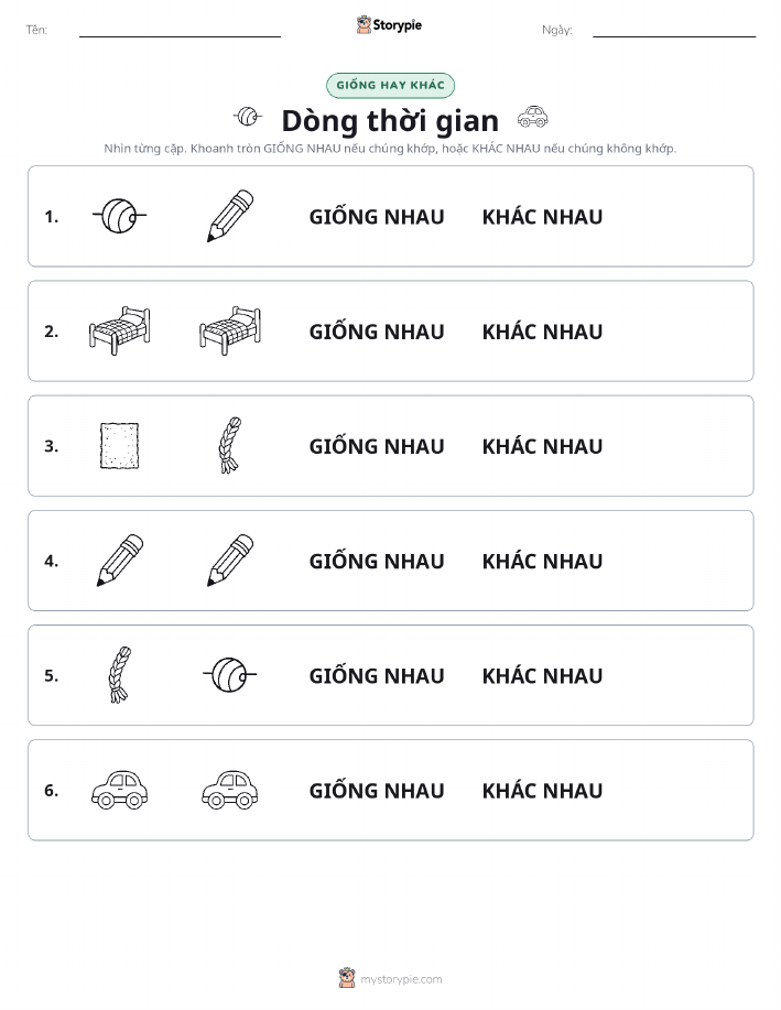 Giống Hay Khác