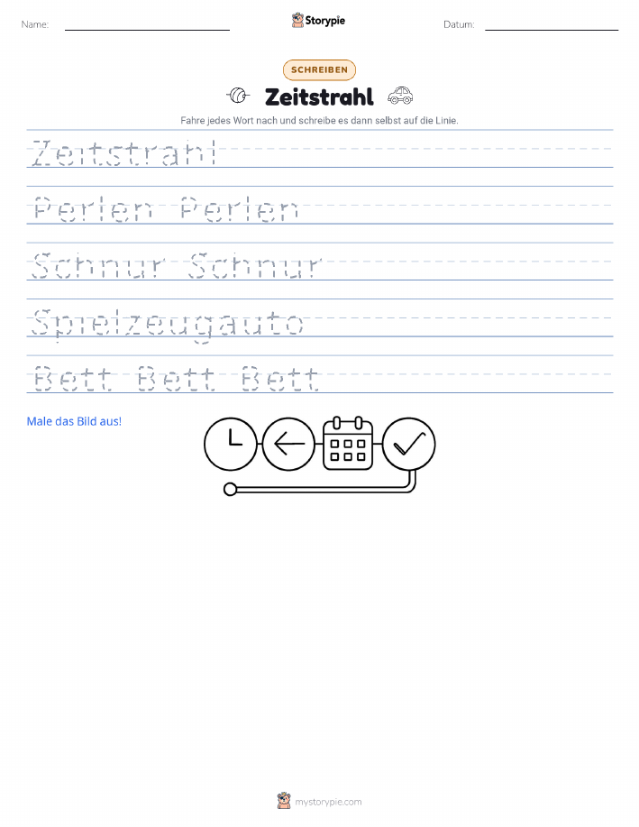 Schreibübung