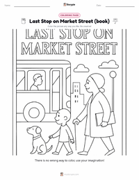 Last Stop on Market Street (book) printable worksheet preview