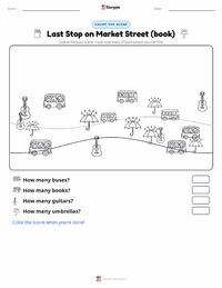Last Stop on Market Street (book) printable worksheet preview