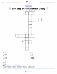 Last Stop on Market Street (book) printable worksheet preview