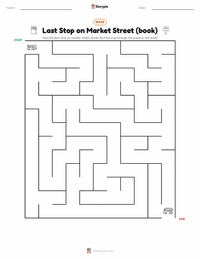 Last Stop on Market Street (book) printable worksheet preview