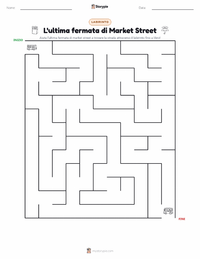 Anteprima della scheda stampabile di Ultima fermata a Market Street