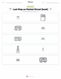 Last Stop on Market Street (book) printable worksheet preview