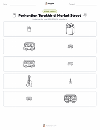 Prabaca lembar kerja cetak Pemberhentian Terakhir di Market Street