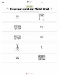 Podgląd drukowalnego arkusza ćwiczeń Ostatni przystanek na Market Street
