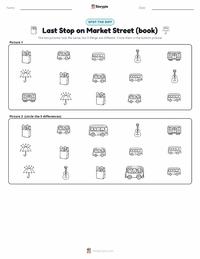 Last Stop on Market Street (book) printable worksheet preview