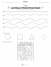 Last Stop on Market Street (book) printable worksheet preview