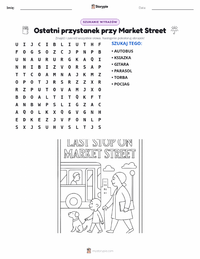 Podgląd drukowalnego arkusza ćwiczeń Ostatni przystanek na Market Street