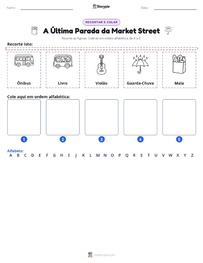 Recortar & Colar Alfabeto