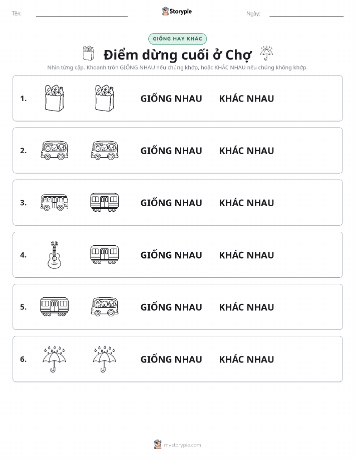 Giống Hay Khác