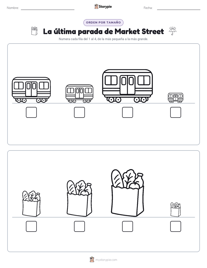 Orden de Tamaños