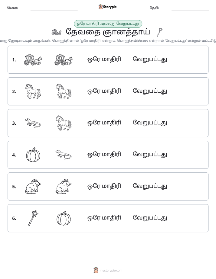 அதே அல்லது மாறுபட்டது
