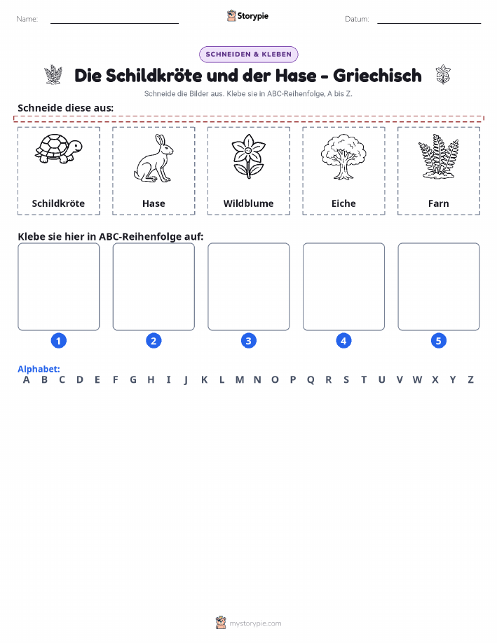 Schneiden & Einfügen Alphabet