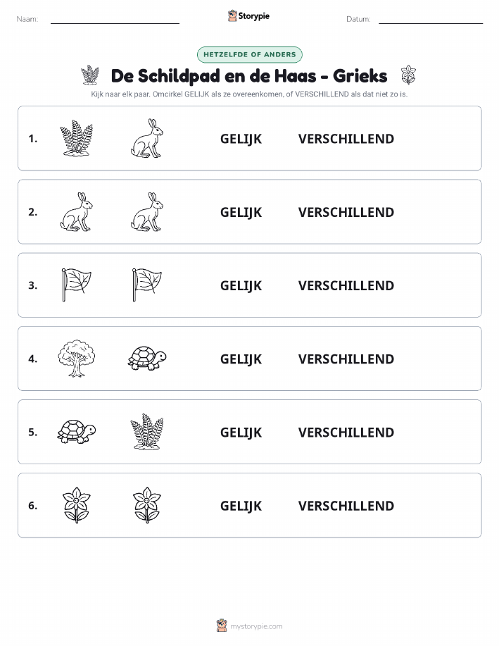 Zelfde of Verschillend
