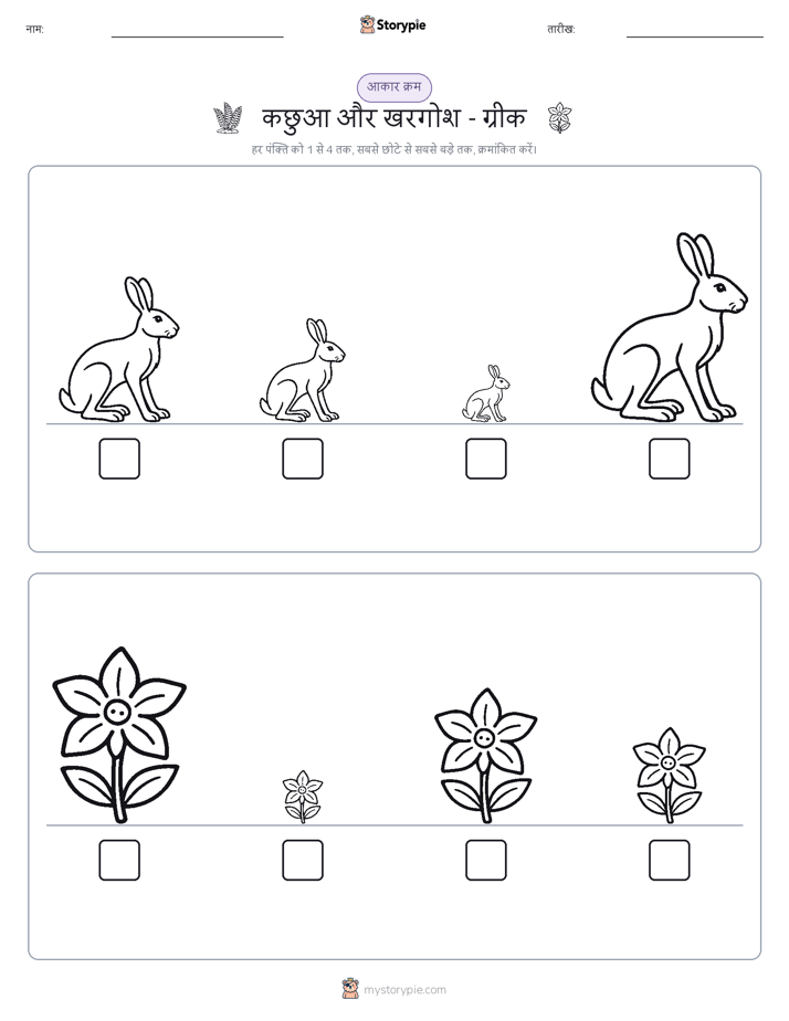 आकार क्रम