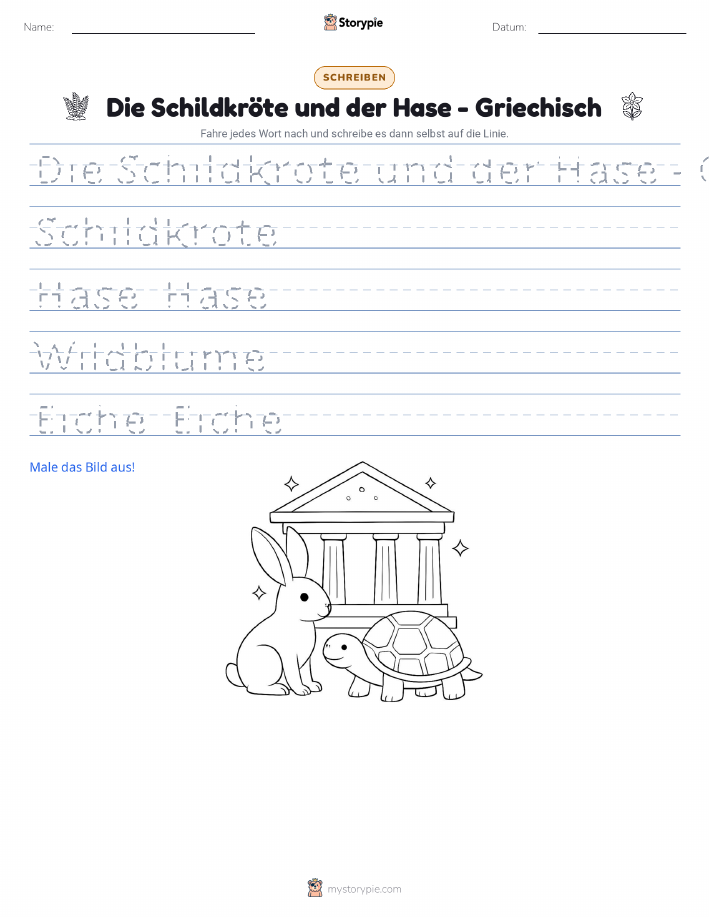 Schreibübung
