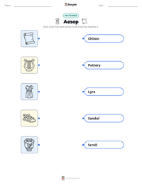 Aesop printable worksheet preview
