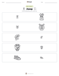 Aesop printable worksheet preview