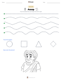 Aesop printable worksheet preview